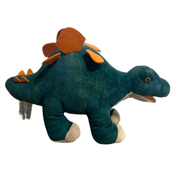 Build A Bear Dinosaur Plush Stegosaurus Stuffed Animal Green BAB Working Roars - Picture 1 of 8